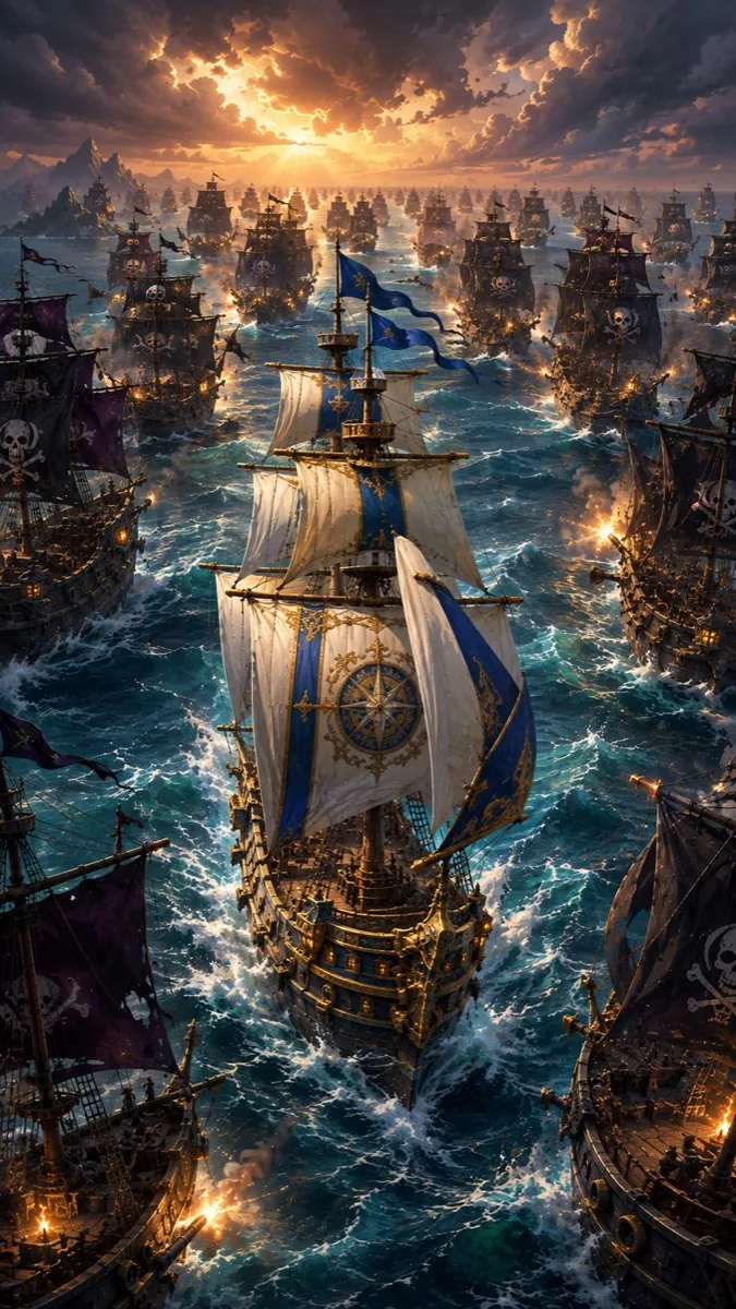Gauntlet mode card: one ship facing an endless fleet