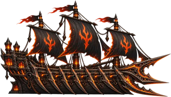 The Inferno, a Legendary ship