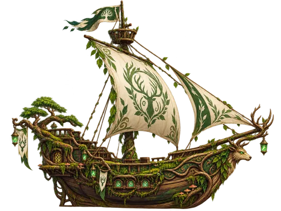 Verdant Corsair, an enemy ship