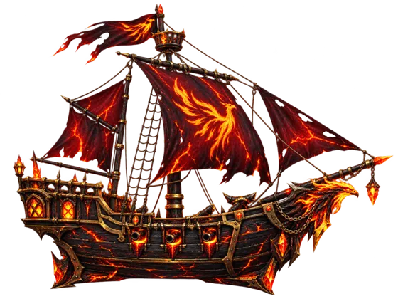 Cinderwing, an enemy ship